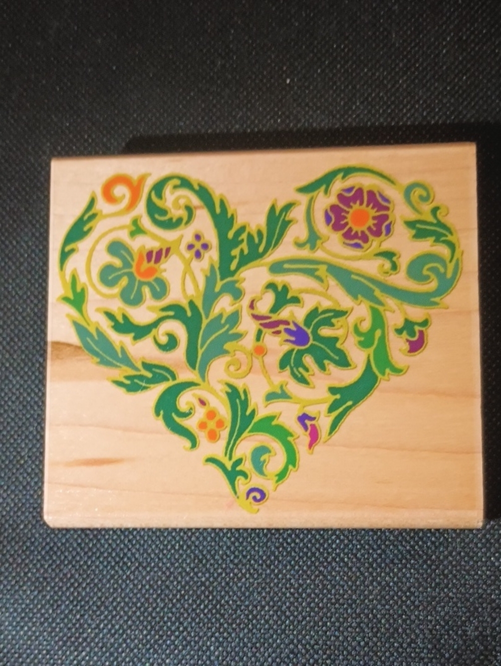 Ornate Heart stamp By Rubber Stampede